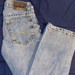 30x30 classic fit boot cut Express jeans.